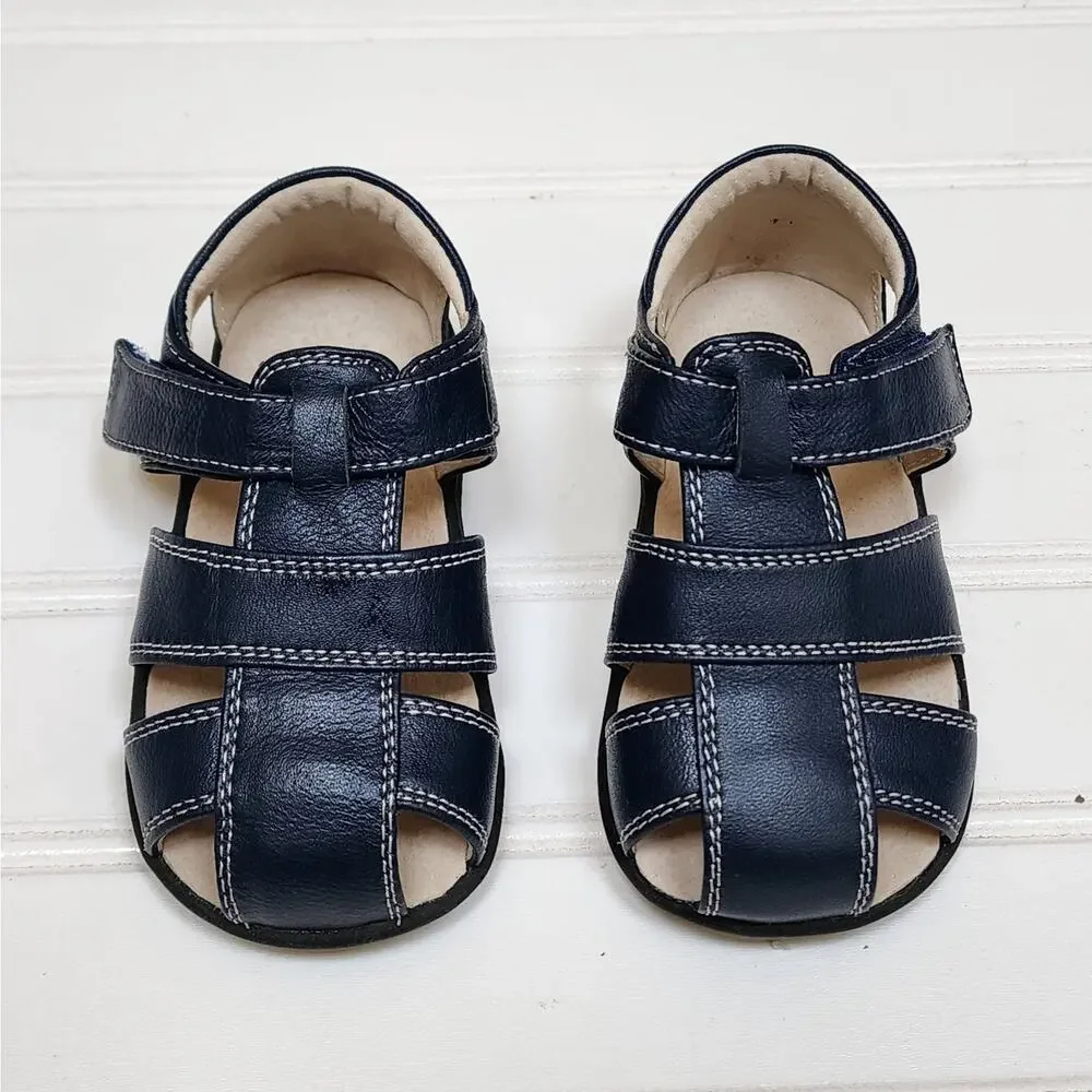 See Kai Run Navy Fisherman Sandals Size 5 Toddler